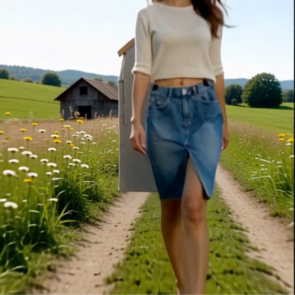 Classic Denim pencil Skirt